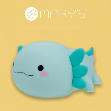 Oswietlenie-do-pokoju-dzieciecego - lampka dziecięca nocna niebieska lampa aksolotl led interblue 