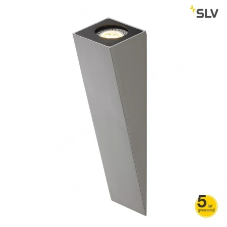 Kinkiety-do-salonu - dekoracyjna lampa ścienna altra dice wl-2 srebrnoszara gu10 max 50w slv 