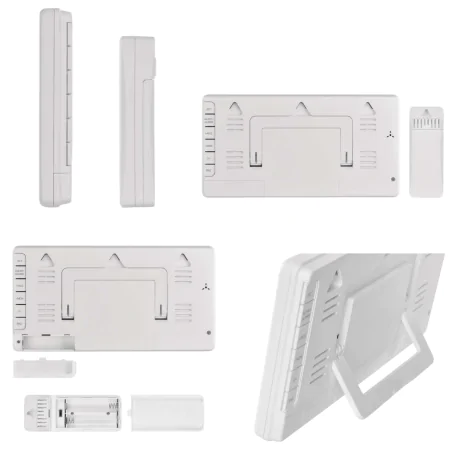 Termometry-i-stacje-pogodowe - bezprzewodowa stacja pogody biała z dużym wyświetlaczem e0531 emos 