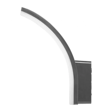 Kinkiety-ogrodowe - oprawa elewacyjna szara z regulacją mocy 20w lampa zewnętrzna led ip65 frenit ii orno 