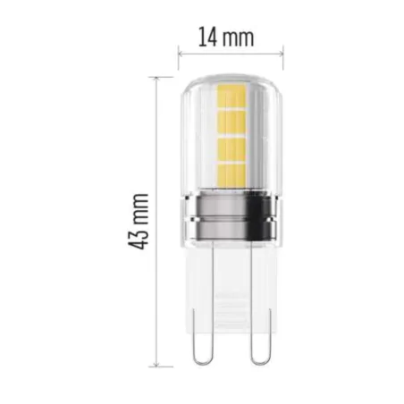 Gwint-trzonek-g9 - żarówka led g9 o mocy 2,5w z neutralnym światłem 4000k odpowiednik 32w zq9d13 emos 