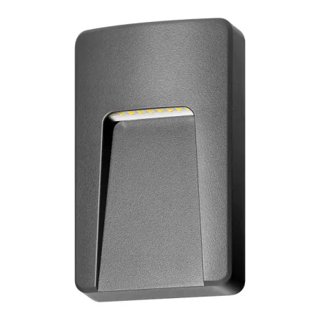 Kinkiety-ogrodowe - oprawa elewacyjna led 3w prostokątna lampa na zewnątrz przyschodowa sligo orno 