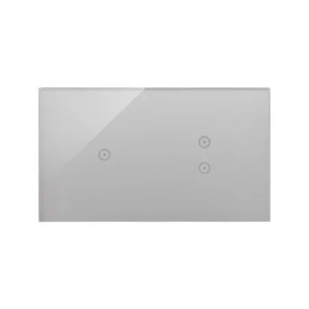 Panele-dotykowe - panel dotykowy 1 pole+2 pola dotykowe pionowe srebrna mgła dstr213/71 simon 54 touch kontakt simon 