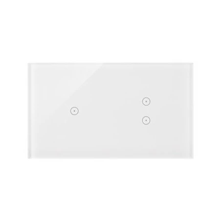 Panele-dotykowe - panel dotykowy 1 pole+2 pola dotykowe pionowe biała perła dstr213/70 simon 54 touch kontakt simon 