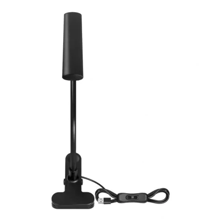 Lampki-biurkowe - lampka biurkowa led z klipsem czarna giętka 5w 4000k teri orno 
