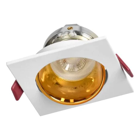 Oprawy-sufitowe-stale - oprawa sufitowa podtynkowa kwadratowa oczko biało-złote fondi orno 