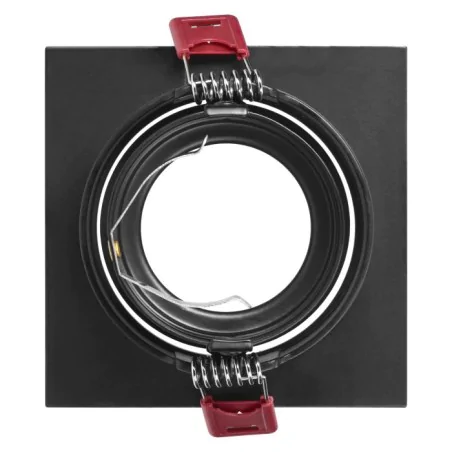 Oprawy-sufitowe-stale - oprawa sufitowa wpuszczana kwadratowa oczko czarno-złote fondi orno 