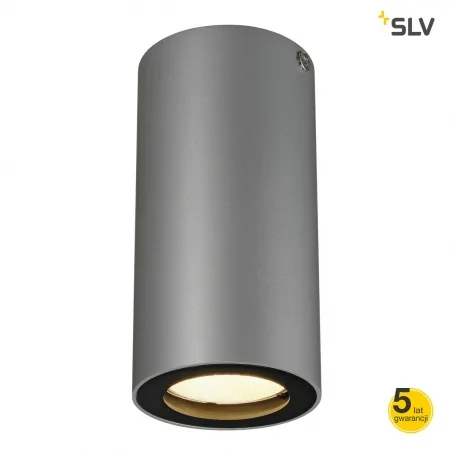Oprawy-sufitowe - oświetlenie sufitowe enola_b cl-1 srebrno-szary/czarna gu10 max35w slv 