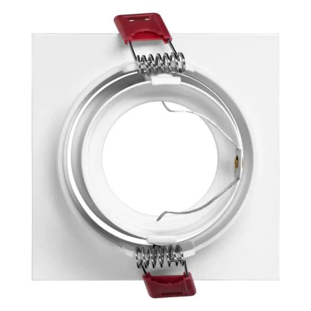 Oprawy-sufitowe-stale - ramka dekoracyjna oprawy sufitowej kwadratowa oczko punktowe białe fondi orno 