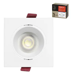 Oprawy-sufitowe-stale - ramka dekoracyjna oprawy sufitowej kwadratowa oczko punktowe białe fondi orno