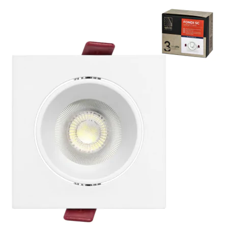 Oprawy-sufitowe-stale - ramka dekoracyjna oprawy sufitowej kwadratowa oczko punktowe białe fondi orno 