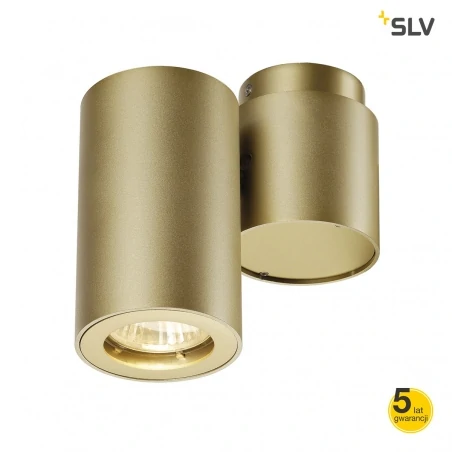 Kinkiety - oprawa ścienno-sufitowa pojedyncza enola_b spot 1 mosiądz gu10 max 50w slv 