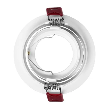 Oprawy-sufitowe-ruchome - oczko sufitowe biało-złote oprawa wpuszczana w sufit gu10 fondi orno 