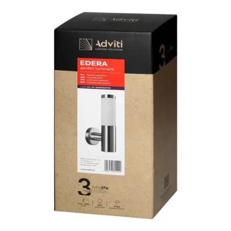 Kinkiety-ogrodowe - kinkiet ogrodowy lampa ścienna zewnętrzna ze stali e27 edera orno 