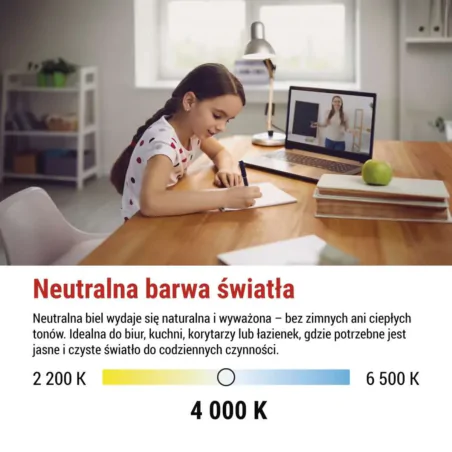 Gwint-trzonek-e27 - żarówka led e27 mocna 14w neutralna 4000k 1901lm a60 zq5d76 emos 