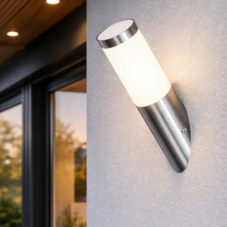 Kinkiety-ogrodowe - kinkiet skośny elewacyjny lampa ścienna pod skosem zewnętrzna e27 edera orno 