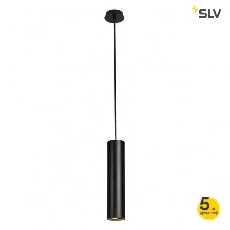 Lampy-sufitowe - lampa wisząca enola_b pd-1 czarna gu10 max 50w slv 