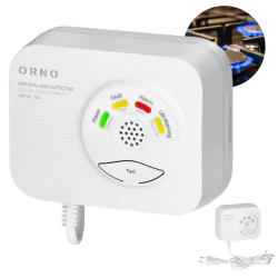 Czujniki-gazu - czujnik do gazu ziemnego detektor wykrywacz gazu do kuchni przewodowy or-dc-636 orno