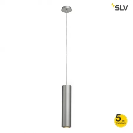 Lampy-sufitowe - slvlampa wisząca enola_b pd-1 srebrno-szary/czarna gu10 max 50w slv 