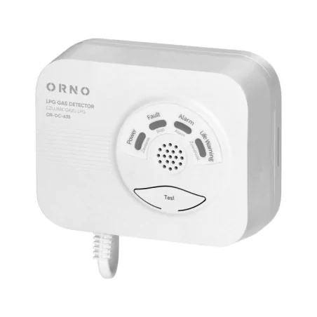 Czujniki-gazu - czujnik do wycieku gazu lpg propan putan wykrywacz gazu z butli do domu or-dc-635 orno 