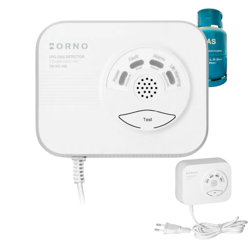 Czujniki-gazu - czujnik do wycieku gazu lpg propan putan wykrywacz gazu z butli do domu or-dc-635 orno firmy ORNO 