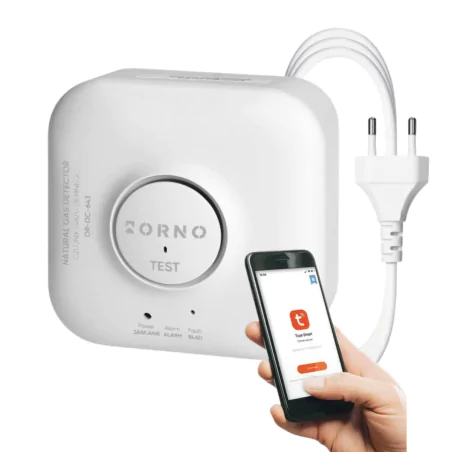 Czujniki-gazu - czujnik do wycieku gazu ziemnego wykrywacz gazu do kuchni sterowany smartfonem tuya orno 