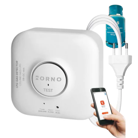 Czujniki-gazu - czujnik do wycieku gazu z butli gazowych wykrywacz gazu lpg sterowany smartfonem tuya orno 