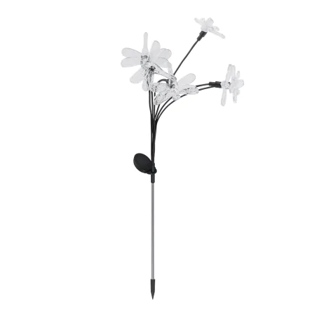 Lampy-solarne - lampka solarna wbijana led do ogrodu z imitacją ważki zimne światło imago led 04938 ideus 