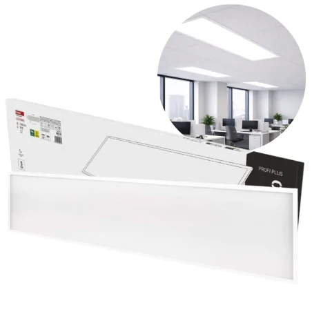 Panele-led - panel led 30x120 prostokątny biały wpuszczany 22w niski ugr neutralny 4000k luxxo zb4120 emos 