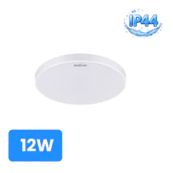 Plafony - okrągła plafoniera led do łazienki 12w z neutralnym światłem ip44 04952 dowbor ideus