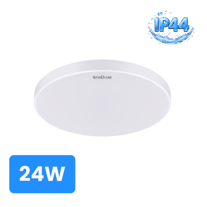Plafony - plafon led do łazienki oprawa sufitowa 18w z neutralnym światłem ip44 04954 dowbor ideus firmy IDEUS - STRUHM 