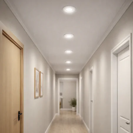 Oprawy-sufitowe-stale - oprawa sufitowa podtynkowa oczko wpuszczane w sufit białe sfora ideus 