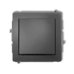 Ramki-pojedyncze - grafitowy włącznik zwierny dzwonkowy pojedynczy matowy 28dwp-4.1 deco karlik