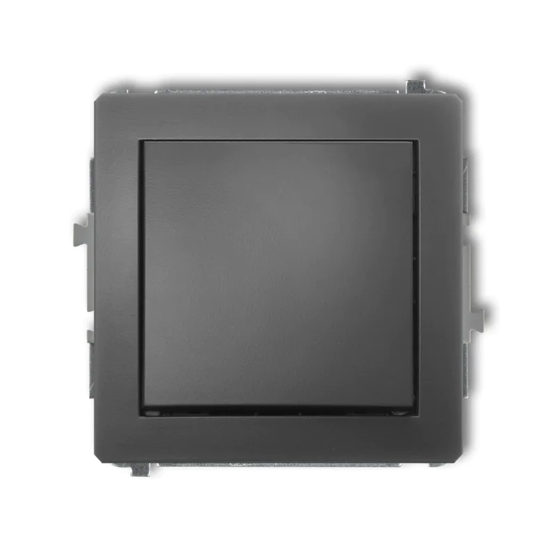 Ramki-pojedyncze - grafitowy włącznik zwierny dzwonkowy pojedynczy matowy 28dwp-4.1 deco karlik firmy Karlik 