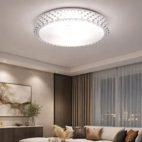 Plafony - dekoracyjny plafon sufitowy oprawa ozdobna e27 milena ideus 