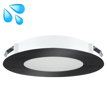 Oprawy-sufitowe-stale - czarne oczko sufitowe małe led łazienkowe oprawa sufitowa 1.9w neutralna cel ideus 