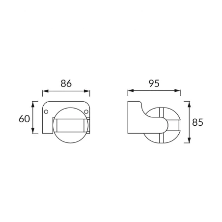 Czujniki-ruchu - czarny czujnik ruchu hermetyczny ip44  azor pir 04910 ideus 