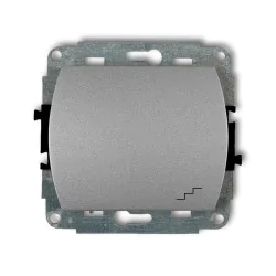 Wylaczniki-schodowe - włącznik schodowy do ramki trend karlik 7wp-3 srebrny metalik