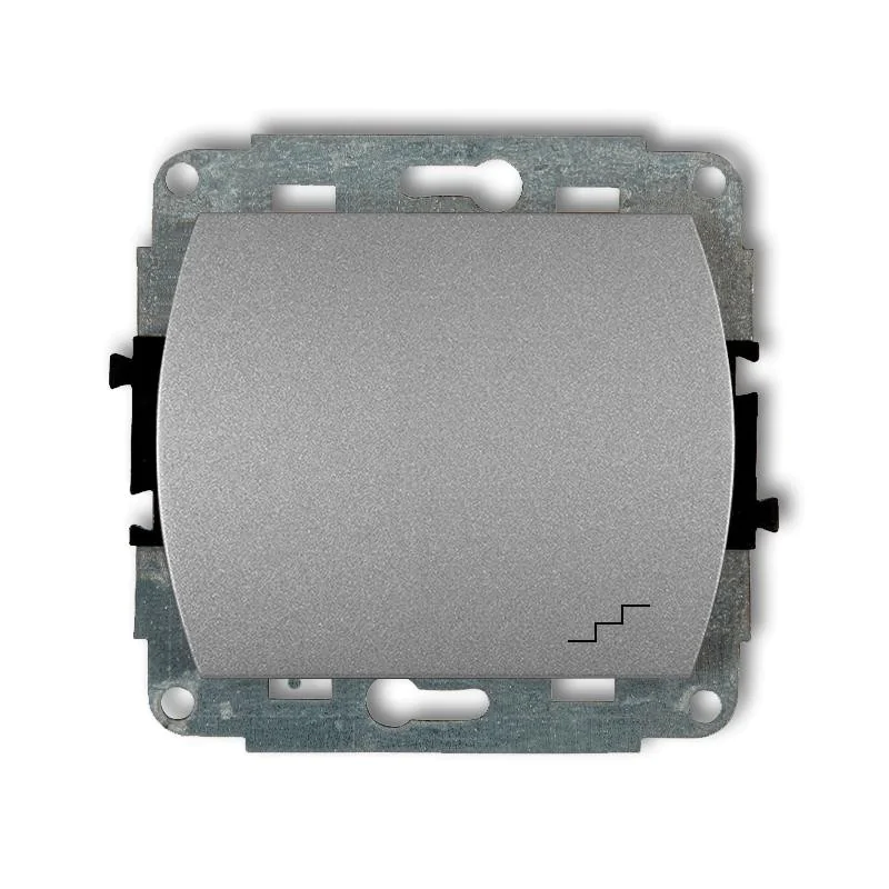 Wylaczniki-schodowe - włącznik schodowy do ramki trend karlik 7wp-3 srebrny metalik firmy Karlik 