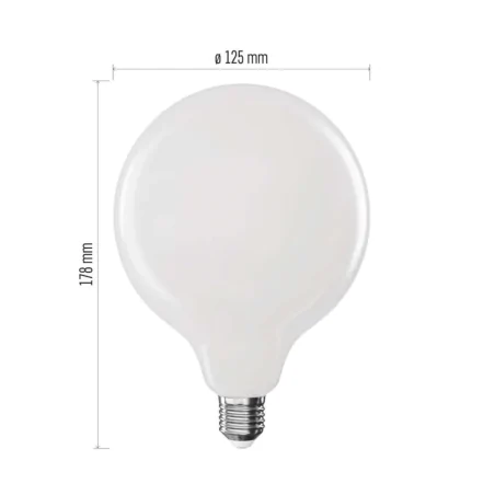 Gwint-trzonek-e27 - mocna żarówka led globe duża kula mleczna 18w-150w 2452lm e27 ciepła 2700k emos 