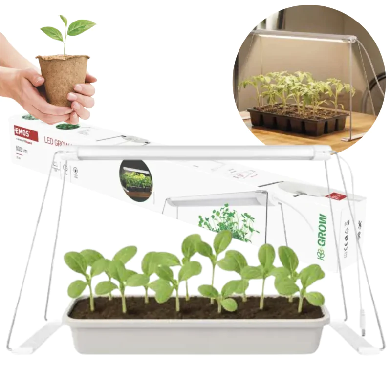 Oswietlenie - lampa wspomagająca wzrost roślin oświetlenie do uprawy sadzonek 15w z timerem grow emos firmy EMOS 