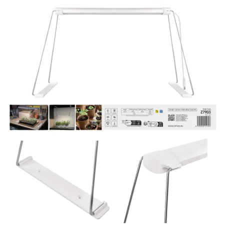 Oswietlenie - lampa wspomagająca wzrost roślin oświetlenie do uprawy sadzonek 15w z timerem grow emos 