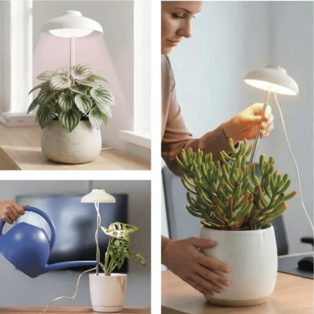 Oswietlenie - lampa wspomagająca uprawę roślin oświetlenie do wzrostu sadzonek 5w z wyłącznikiem czasowym grow emos 