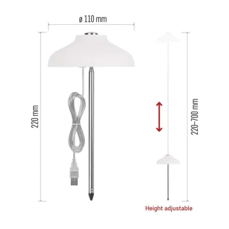 Oswietlenie - lampa wspomagająca uprawę roślin oświetlenie do wzrostu sadzonek 5w z wyłącznikiem czasowym grow emos 
