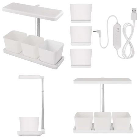 Oswietlenie - lampa led do uprawy roślin z możliwością ściemniania oświetlenie wspomagające wzrost sadzonek z doniczkami grow emos 