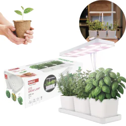 Oswietlenie - lampa led do uprawy roślin z możliwością ściemniania oświetlenie wspomagające wzrost sadzonek z doniczkami grow emos