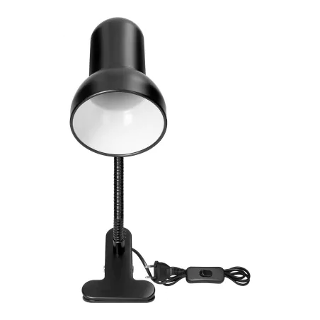 Lampki-biurkowe - metalowa lampka biurkowa z klipsem czarna giętka e27 ganso dl-21/b orno 