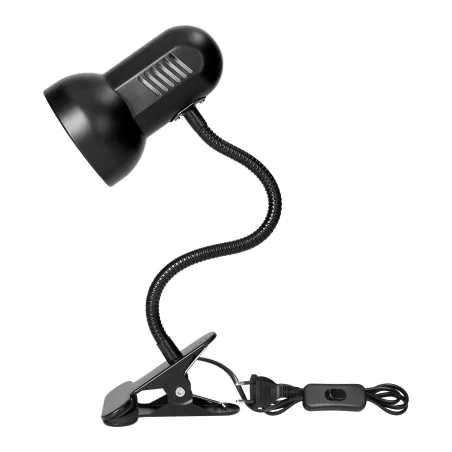 Lampki-biurkowe - metalowa lampka biurkowa z klipsem czarna giętka e27 ganso dl-21/b orno 