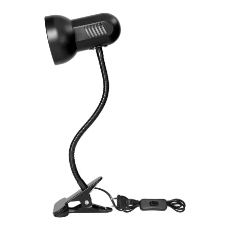 Lampki-biurkowe - metalowa lampka biurkowa z klipsem czarna giętka e27 ganso dl-21/b orno 