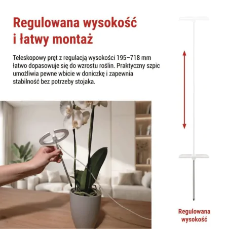 Oswietlenie - lampa led wspomagająca rozwój roślin z możliwością ściemniania z timerem grow emos 